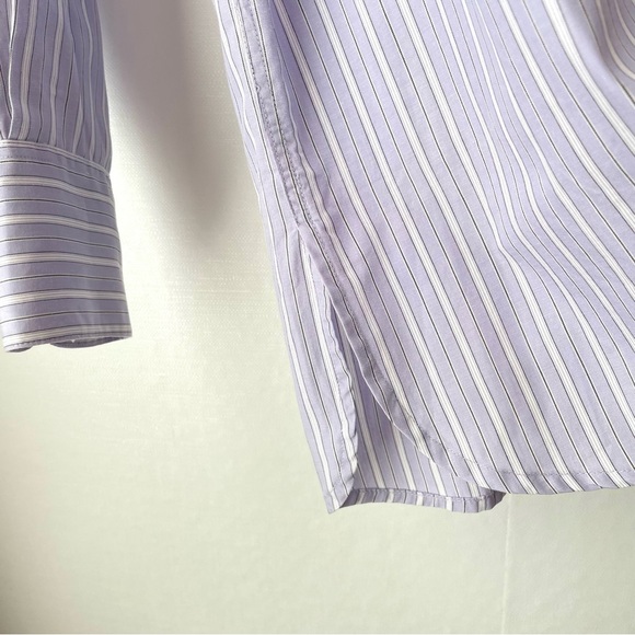 I.N.C. International Concepts Button Up Dress Shirt Lavender Purple Stripes Sz S - Picture 6 of 11